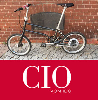 VELLO Faltrad, CIO von IDG, Fahrrad, Fahrradfahren, Fahrradrahmen, E-Bike