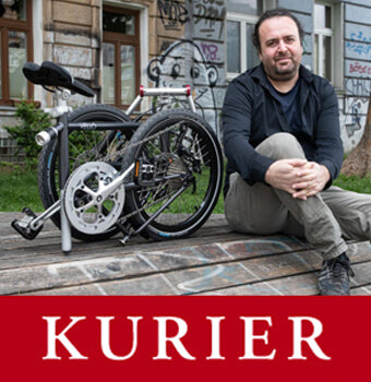 VELLO Faltrad Textbericht Kurier mit Valentin Vodev, Radfahren in Wien