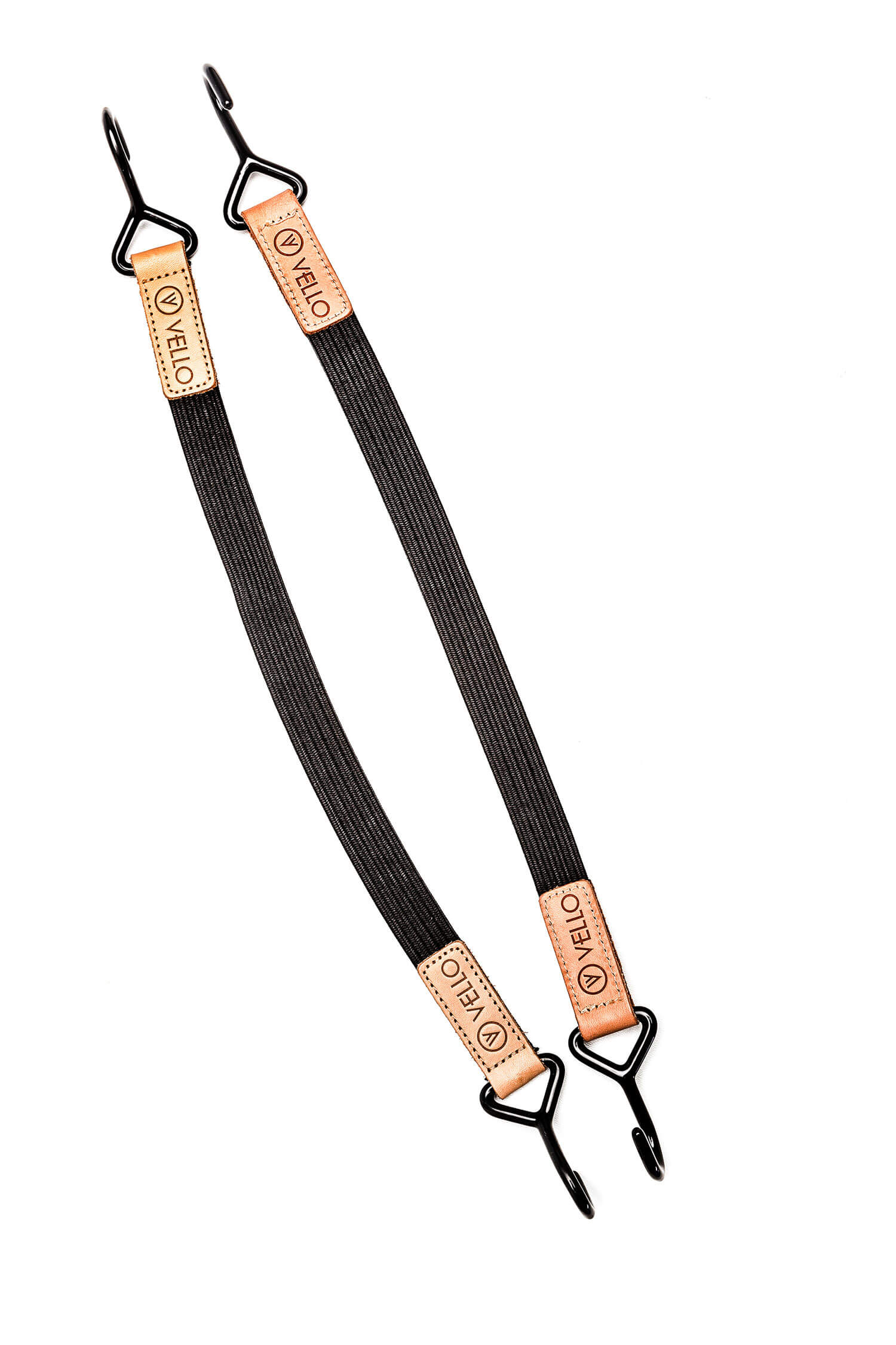 Der VELLO Spanngummi für Gepäckträger zum vorne befestigen der Fahrradtasche.