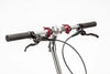 Die schwarzen faltbaren Lenkern des VELLO BIKE plus Automatik Faltrad / Klapprades.
