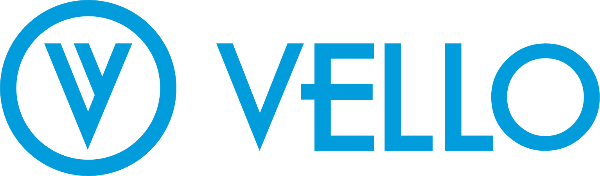 Vello Logo blau