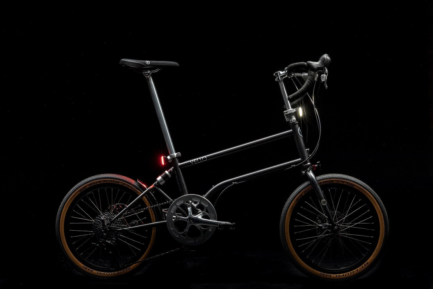 VELLO Bike Schwarz Fahrrad Scheinwerfer Fahrradlichter